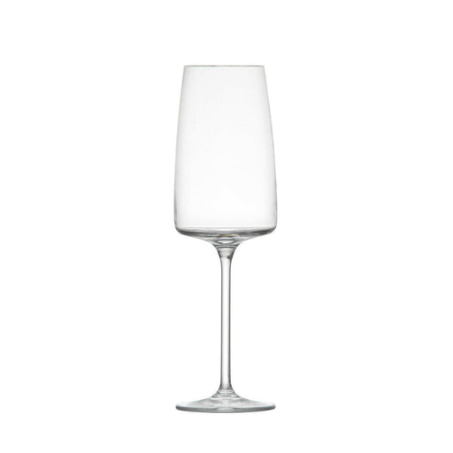 Set of 6 Schott Zwiesel Sensa Glasses, Universal Tumblers, showcasing a modern design, brilliant clarity, and durability with TritanTM Crystal; perfect for casual wine tasting.