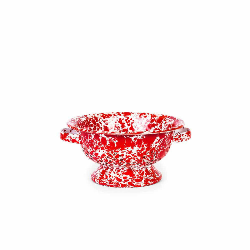 Crow Canyon Home | Splatter Enamelware Small Berry Colander.