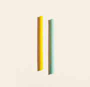 GIR Smoothie & Boba Straw 2-Pack – Sunny, featuring wide, reusable silicone straws for smoothies and bubble tea, ideal for eco-conscious beverage enjoyment.