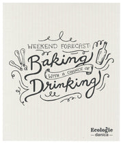 Ecologie | Swedish Sponge Cloths - Weekend Forecast, compact yet absorbent cleaning cloths, ideal for eco-friendly kitchen use, sourced from authentic Swedish manufacturers.