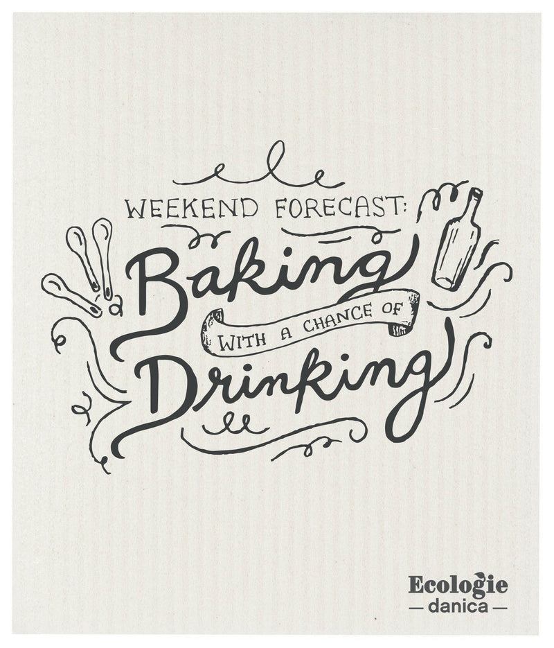 Ecologie | Swedish Sponge Cloths - Weekend Forecast, compact yet absorbent cleaning cloths, ideal for eco-friendly kitchen use, sourced from authentic Swedish manufacturers.