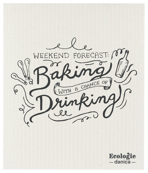 Ecologie | Swedish Sponge Cloths - Weekend Forecast, compact yet absorbent cleaning cloths, ideal for eco-friendly kitchen use, sourced from authentic Swedish manufacturers.