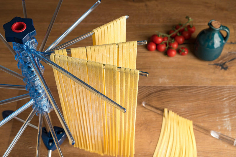 Marcato | Tacapasta Pasta Drying Rack - Neutral, compact design for drying up to 2 kg of homemade pasta, collapsible for easy storage, ideal for small kitchens.