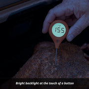 ThermoWorks ThermoPop 2 Thermometer - Pink with ergonomic design, auto-rotating screen, ideal for quick, accurate temperature readings. Perfect for kitchen use, aligns with Athens Cooks' quality standards.