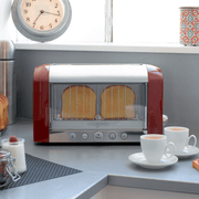 Magimix | Vision Toaster - Cream with transparent glass sides for monitoring toasting, eight browning levels, and versatile settings for perfect breakfast preparation.