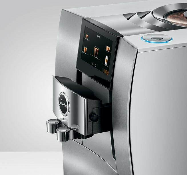 Jura Z10 espresso machine showcasing its sleek design, with advanced features for hot and cold brews, embodying Swiss precision for coffee enthusiasts.