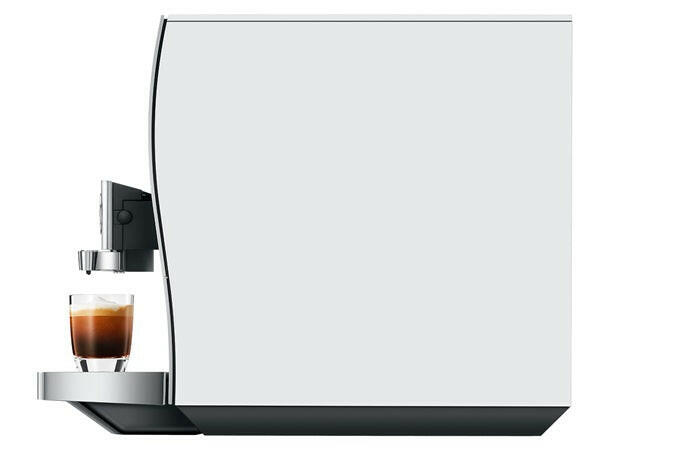 Jura Z10 - Fully Automatic Espresso + Coffee Machine in Diamond White, featuring advanced Swiss engineering for hot and cold brews, ideal for coffee enthusiasts.