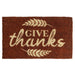 Give Thanks Handwoven Coconut Fiber Doormat.