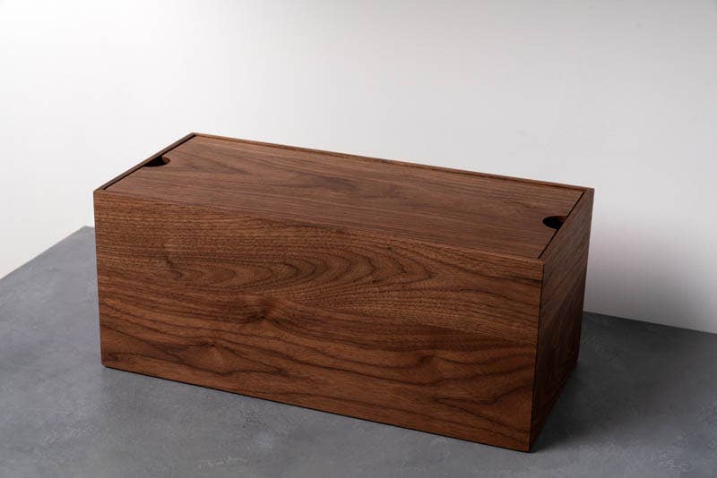 Alabama Sawyer | Modern Walnut Wood Bread Box