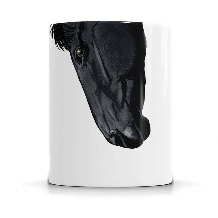 Black Horse Snout Mug: 11 oz