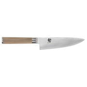 Shun | Classic Knife Series - Razor-sharp gyuto with Damascus-patterned blade and wooden handle, ideal for precise slicing and dicing in any kitchen.