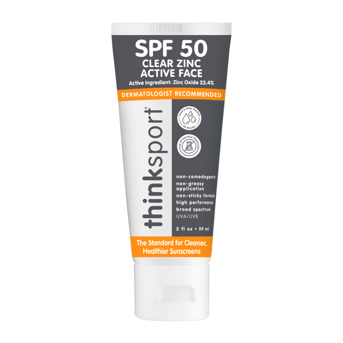 Thinksport | Clear Zinc Daily Face Sunscreen SPF 50.