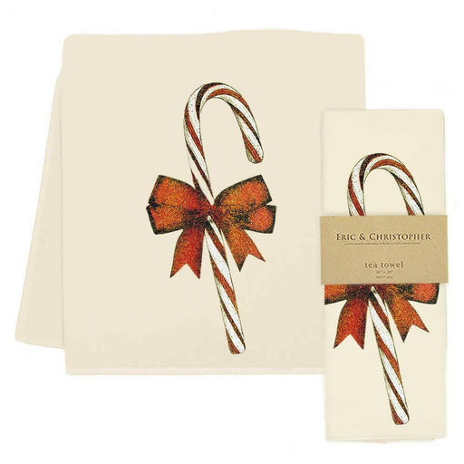 Eric and Christopher | Candy Cane Tea Towel.