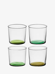 LSA International Coro Tumblers, set of 4, featuring sleek, stackable conical design with fine walls, ideal for adding vibrant style to your drinkware collection.