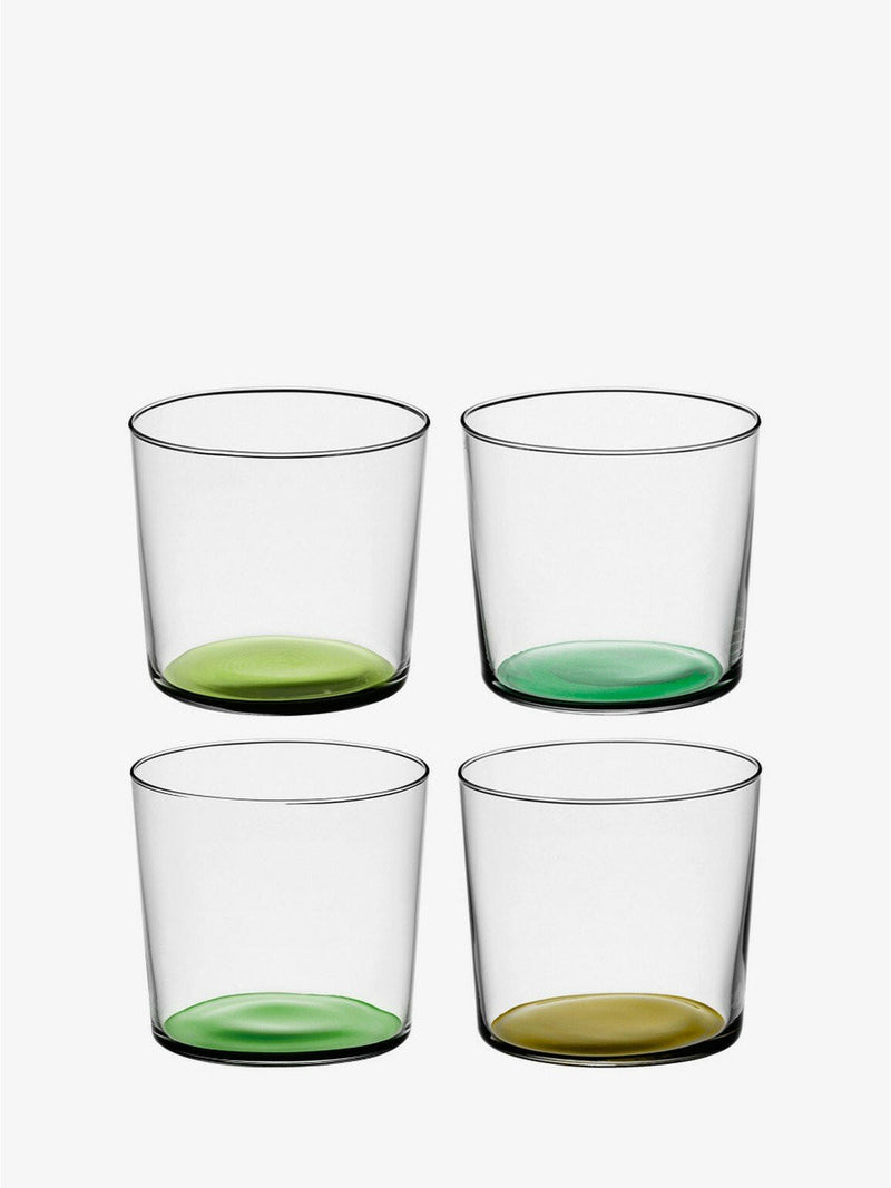 LSA International Coro Tumblers, set of 4, featuring sleek, stackable conical design with fine walls, ideal for adding vibrant style to your drinkware collection.