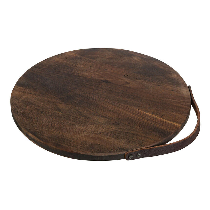J.K. Adams | Rustic Round Walnut Serving Board.