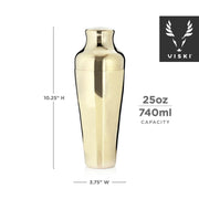 Viski | Belmont Gold Parisian Cocktail Shaker.