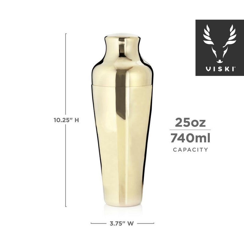 Viski | Belmont Gold Parisian Cocktail Shaker.