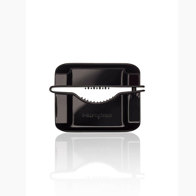 Microplane Adjustable V-Blade Mandoline Slicer with ergonomic handle and sharp stainless steel blade for precise veggie slices and julienne, featured at Athens Cooks kitchen store.