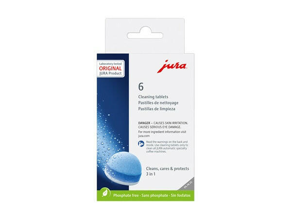 JURA Milk System Cleaner 6.4oz bottle, essential for maintaining coffee machine hygiene, ensuring quality foam for specialty coffees. Available at Athens Cooks, a premium kitchen store.
