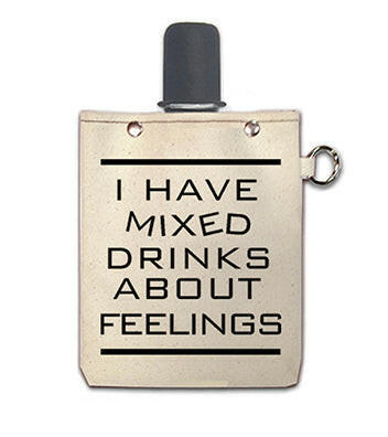 Capabunga | Georgia Game Day Flasks - Liquid Courage | Small: A rugged cotton canvas canteen with stylish graphics, foldable design, and an included shot glass for easy portability.