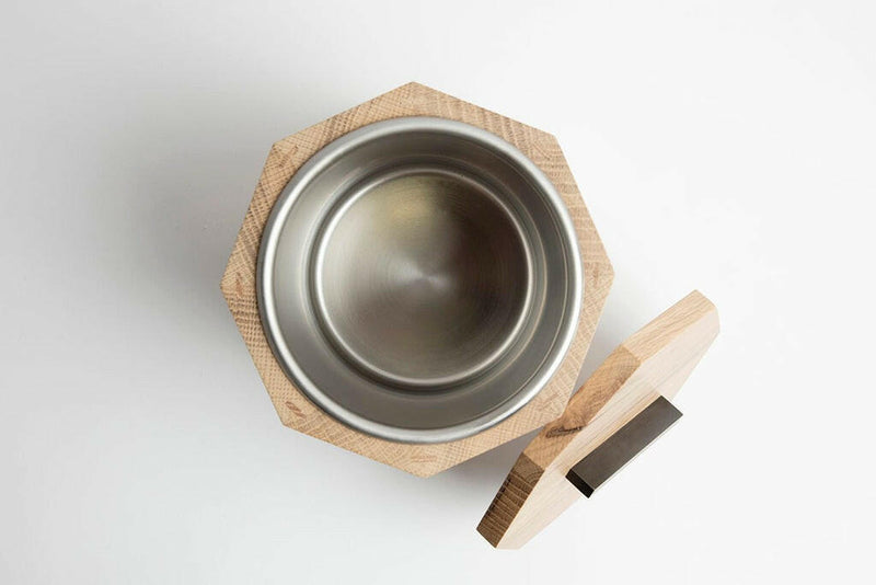 Alabama Sawyer | White Oak and Stainless Steel Ice Bucket.