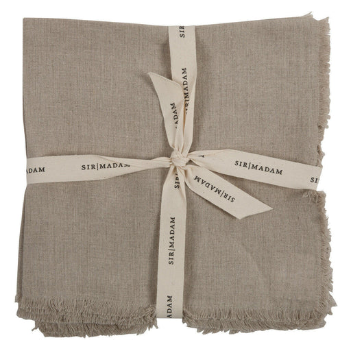 Sir|Madam | Linen Frayed Edge Napkins.