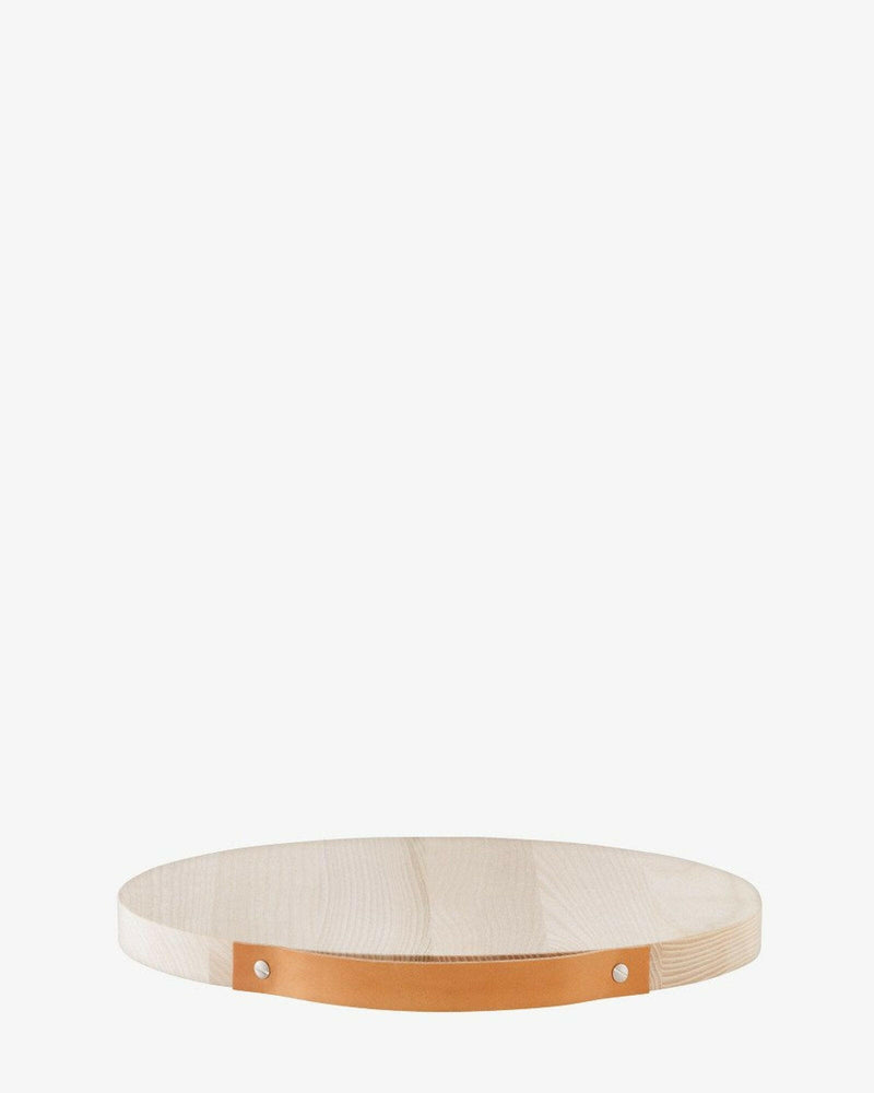 LSA International Ash Utility Board with Leather Handle, 18 - Large, crafted from ash wood, perfect for prepping or serving food with rustic elegance.
